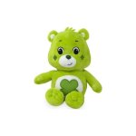 Peluche bisounours touchanceux vert avec trefle a quatre feuille 28 cm - peluche licence - doudou enfant ...