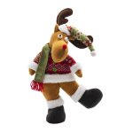 Peluche dcorative renne 50cm