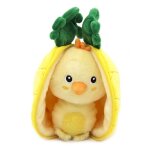 Peluche - les d�glingos - flipetz poussin ananas - 2 en 1 - lavable - 14x10x24 cm