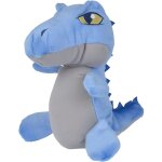 Peluche dinosaure mosasaure assis bleu 17 cm - dino - doudou enfant - jurassic world - nouveaute