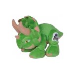 Peluche dinosaure triceratops vert 26 cm - dino - doudou enfant - jurassic world - nouveaute