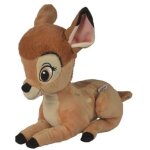 Peluche pour disney : faon brun bambi 34 cm - set doudou enfant + 1 carte tigre
