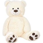 Brubaker - peluche g�ante xxl - ours / nounours - 100 cm - ultra douce & mignonne - blanc