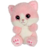 Peluche - gipsy toys - chat cutydoos 13 cm - rose poudr� - pinky