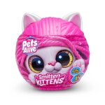 Peluches interactives - zuru - smitten kittens s1 - 8 chatons  collectionner avec sons et biberon