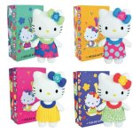 Peluche - jemini - hello kitty - blanc - 3 ans - douceur exceptionnelle