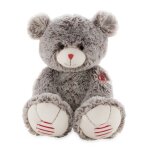 Peluche - kaloo - ours gris - douceur exceptionnelle - 38 cm