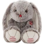 Peluche lapin gris - kaloo - rouge kaloo - douceur exceptionnelle - 23x12x38cm