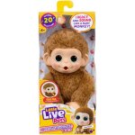 Peluche - little live pets - mon b�b� singe mini - caramel - d�s 4 ans