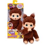 Peluche - little live pets - mon b�b� singe mini - marron - d�s 4 ans