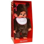 Peluche monchhichi fille avec tresses 45cm - kiki - monchhichi Peluche monchhichi fille avec tresses 45cm - kiki - monchhichi