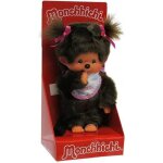 Peluche - monchhichi - kiki - 20cm - brun - mixte