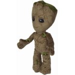 Peluche groot marron 23 cm - doudou super hro marvel enfant - set dc + 1 carte tigre