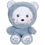 Peluche ours hoody pets - gipsy toys - bleu�24 cm