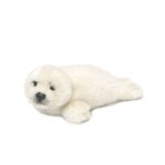 Peluche phoque cr�me - wwf - 15188001 - 24 cm