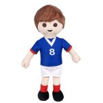 Peluche - playmobil - joueur de football france - �dition limit�e - 30 cm - mixte