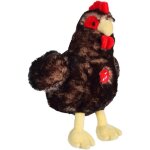 Peluche poule - gipsy toys - sonore - 22 cm - noir