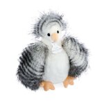Histoire dours - peluche poule poulette blanche 20 cm - doudou et compagnie
