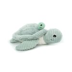 Peluche ptipotos tortue maman bebe menthe
