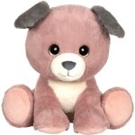 Peluche puppy eyes pets - gipsy toys - chien rose et gris - 40 cm