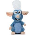 Peluche 31 cm : rat remy chef de cuisine - set doudou rat ratatouille + 1 carte offerte