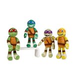 Peluche tortues ninja - pack 4 peluches 22cm - half - shell heroes - qualit super douce