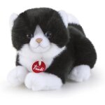 Peluche - trudi - trudi no cat - 15cm - blanc et noir - pour enfant
