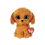 Peluche ty beanie boos doodle chien 15cm - marron - pour enfant  partir de 3 ans