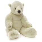 Peluche - ushuaïa junior - ours polaire assis 70 cm - multicolore - intérieur Peluche - ushuaïa junior - ours polaire assis 70 cm - multicolore - intérieur