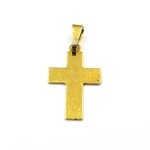 Pendentif croix dor� or fin - rc004467
