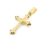 Pendentif plaqu or croix