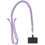 Pendentif universel pour téléphone - ksix - violet - longueur 160 cm - avec carte adaptateur Pendentif universel pour téléphone - ksix - violet - longueur 160 cm - avec carte adaptateur