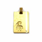 Pendentif zodiaque b�lier en plaqu� or 20mmx14mm - rc004401