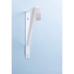 Penderie - mottez - equerre fixation murale - blanc - 305 mm - 22 mm