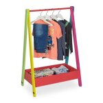 Relaxdays penderie pour enfants portant v�tements rangement hlp�: 99x645x42�cm petit porte - manteau ...