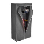 Relaxdays penderie en tissu tringle  vtements et 6 compartiments 170x90x45 cm armoire pliante solide ...