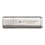 Pendrive - kingston - iklp50 - 32 go - usb 3. 2 gen 1 - protection des donnes - noir argent