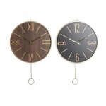 Pendule murale - lana deco - thyann - noir - mdf - fer - 40 x 4 x 40 cm Pendule murale - lana deco - thyann - noir - mdf - fer - 40 x 4 x 40 cm
