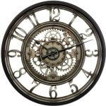 Pendule murale - atmosphera - vintage - 51cm - mécanisme silencieux - gris Pendule murale - atmosphera - vintage - 51cm - mécanisme silencieux - gris