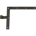 Penture �querre noire droite / gauche � bout droit - 250 x 300 mm - axe 14 mm - perc�e - vendu par 2 ...