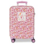 Valise enfant - pepe jeans - valise cabine fille sandra - 55 x 40 x 20 cm - imprim rose