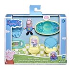 Peppa pig adventures - coffret salle de bain de george - figurine personnage et accessoires maison - ...