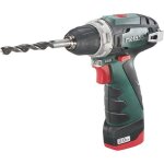 Perceuse metabo powermaxx bs - 1 batterie rechargeable (20ah) - noir vert - 108v - 2 ah