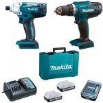 Perceuse sans fil 18v df4880 + cl  chocs 18v td127d - makita - avec 2 batteries 18v 1. 5 ah + chargeur ...