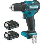 Perceuse - visseuse 12 v + 2 batteries 2ah + chargeur + coffret makpac - makita - df332dsaj