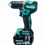 Perceuse visseuse 40nm 18v makita 2 batt. bl1830b + chargeur - ddf487rfj