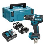 Perceuse visseuse - makita - ddf487rtj - 18v - 2 batteries 50 ah - coffret makpac