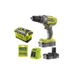 Perceuse - visseuse � percussion ryobi 2 vitesse 18v oneplus - 2 batteries lithiumplus 2. 0ah - chargeur ...