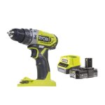 Perceuse - visseuse  percussion sans fil ryobi - 2 vitesses 18v one + 40nm + batterie 20 ah et 1 chargeur ...
