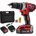 Teeno� perceuse visseuse � percussion plus avec 2 batteries 20v 20 ah li - ion � mandrin automatique ...
